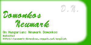 domonkos neumark business card